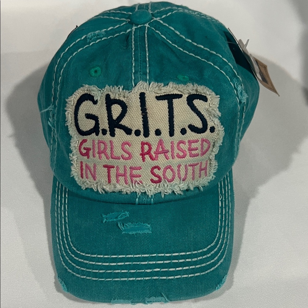 Teal G.R.I.T.S. Embroidered Cap‎